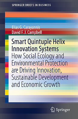 Couverture cartonnée Smart Quintuple Helix Innovation Systems de David F. J. Campbell, Elias G. Carayannis