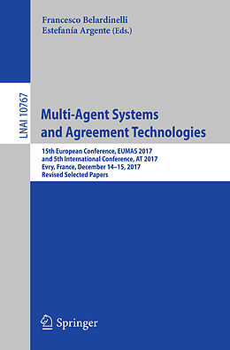 Couverture cartonnée Multi-Agent Systems and Agreement Technologies de 