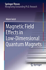 eBook (pdf) Magnetic Field Effects in Low-Dimensional Quantum Magnets de Adam Iaizzi