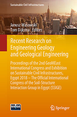 Couverture cartonnée Recent Research on Engineering Geology and Geological Engineering de 