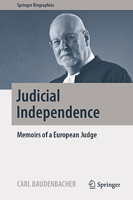 Livre Relié Judicial Independence de Carl Baudenbacher