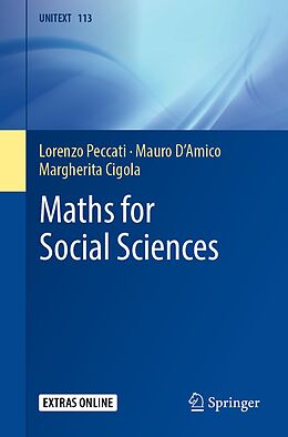 eBook (pdf) Maths for Social Sciences de Lorenzo Peccati, Mauro D'Amico, Margherita Cigola