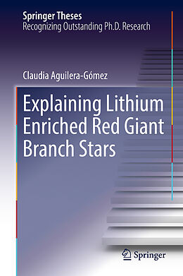 Fester Einband Explaining Lithium Enriched Red Giant Branch Stars von Claudia Aguilera-Gómez