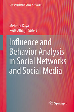 Fester Einband Influence and Behavior Analysis in Social Networks and Social Media von 