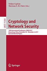 eBook (pdf) Cryptology and Network Security de 