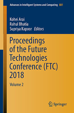 Kartonierter Einband Proceedings of the Future Technologies Conference (FTC) 2018 von 
