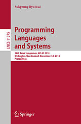 Couverture cartonnée Programming Languages and Systems de 