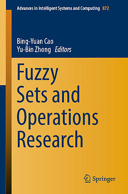 Kartonierter Einband Fuzzy Sets and Operations Research von 