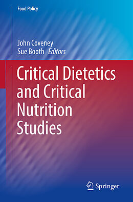 Couverture cartonnée Critical Dietetics and Critical Nutrition Studies de 