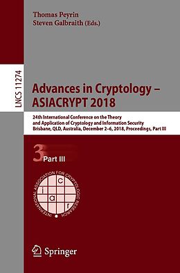 E-Book (pdf) Advances in Cryptology - ASIACRYPT 2018 von 