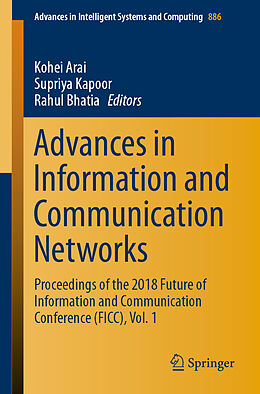 Kartonierter Einband Advances in Information and Communication Networks von 