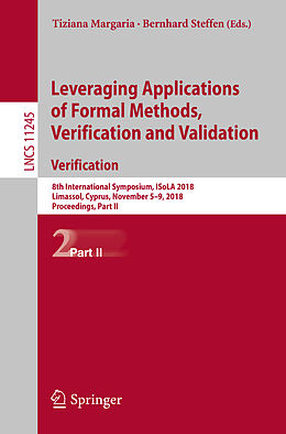 Kartonierter Einband Leveraging Applications of Formal Methods, Verification and Validation. Verification von 