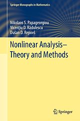 eBook (pdf) Nonlinear Analysis - Theory and Methods de Nikolaos S. Papageorgiou, Vicentiu D. Radulescu, Dusan D. Repovs