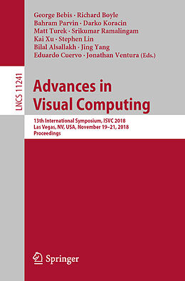 Kartonierter Einband Advances in Visual Computing von 