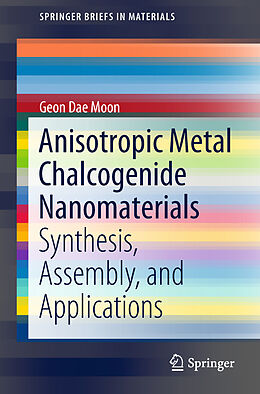 Couverture cartonnée Anisotropic Metal Chalcogenide Nanomaterials de Geon Dae Moon