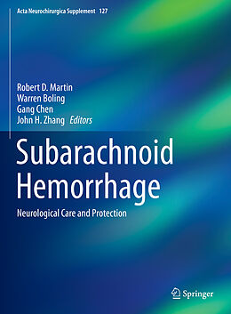 Livre Relié Subarachnoid Hemorrhage de 