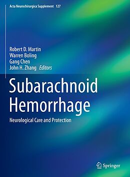E-Book (pdf) Subarachnoid Hemorrhage von 