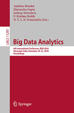 Kartonierter Einband Big Data Analytics von 