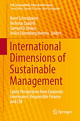 Livre Relié International Dimensions of Sustainable Management de 