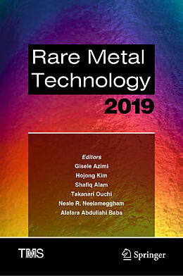 Livre Relié Rare Metal Technology 2019 de 