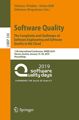Couverture cartonnée Software Quality: The Complexity and Challenges of Software Engineering and Software Quality in the Cloud de 