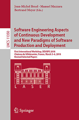 Kartonierter Einband Software Engineering Aspects of Continuous Development and New Paradigms of Software Production and Deployment von 