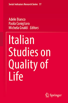 Livre Relié Italian Studies on Quality of Life de 