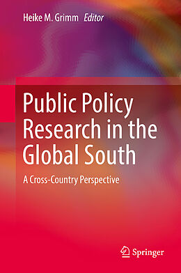 Livre Relié Public Policy Research in the Global South de 