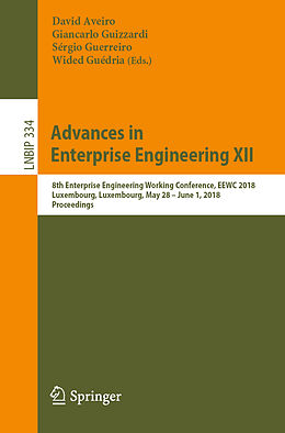 Couverture cartonnée Advances in Enterprise Engineering XII de 