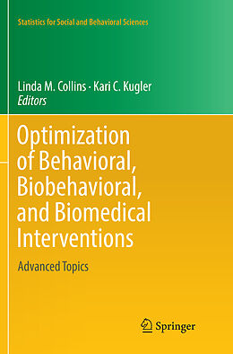 Couverture cartonnée Optimization of Behavioral, Biobehavioral, and Biomedical Interventions de 