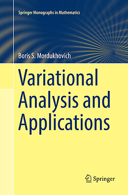 Couverture cartonnée Variational Analysis and Applications de Boris S. Mordukhovich