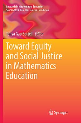 Couverture cartonnée Toward Equity and Social Justice in Mathematics Education de 