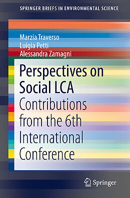 Couverture cartonnée Perspectives on Social LCA de Marzia Traverso, Luigia Petti, Alessandra Zamagni