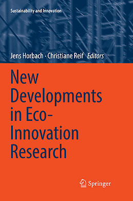 Couverture cartonnée New Developments in Eco-Innovation Research de 