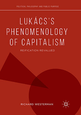 Couverture cartonnée Lukács s Phenomenology of Capitalism de Richard Westerman