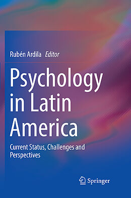 Couverture cartonnée Psychology in Latin America de 