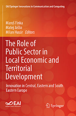 Kartonierter Einband The Role of Public Sector in Local Economic and Territorial Development von 