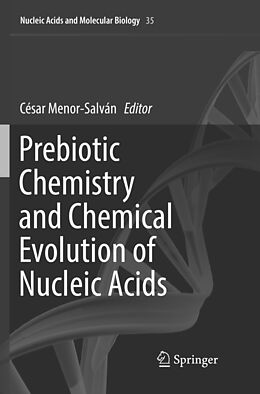 Couverture cartonnée Prebiotic Chemistry and Chemical Evolution of Nucleic Acids de 