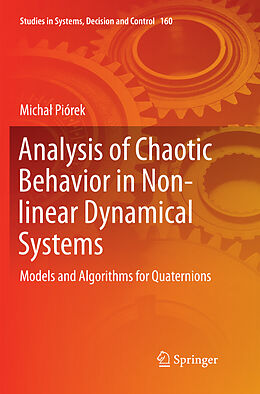 Couverture cartonnée Analysis of Chaotic Behavior in Non-linear Dynamical Systems de Micha  Piórek