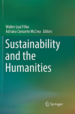 Couverture cartonnée Sustainability and the Humanities de 