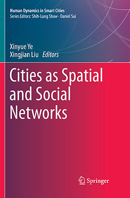 Couverture cartonnée Cities as Spatial and Social Networks de 