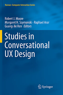 Couverture cartonnée Studies in Conversational UX Design de 