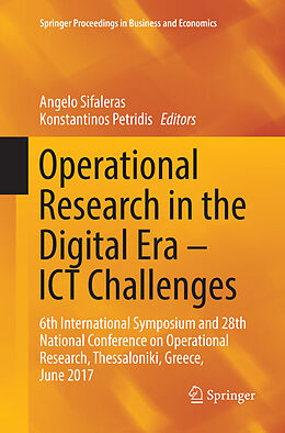Couverture cartonnée Operational Research in the Digital Era   ICT Challenges de 