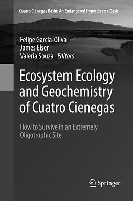 Couverture cartonnée Ecosystem Ecology and Geochemistry of Cuatro Cienegas de 