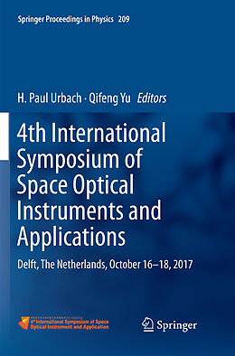 Kartonierter Einband 4th International Symposium of Space Optical Instruments and Applications von 