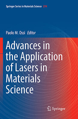 Kartonierter Einband Advances in the Application of Lasers in Materials Science von 