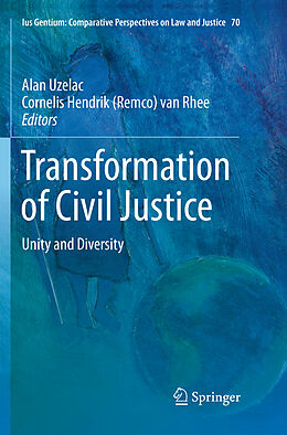 Couverture cartonnée Transformation of Civil Justice de 