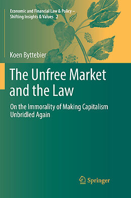 Couverture cartonnée The Unfree Market and the Law de Koen Byttebier