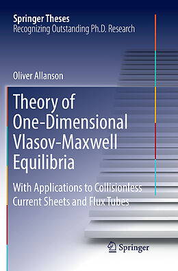 Kartonierter Einband Theory of One-Dimensional Vlasov-Maxwell Equilibria von Oliver Allanson
