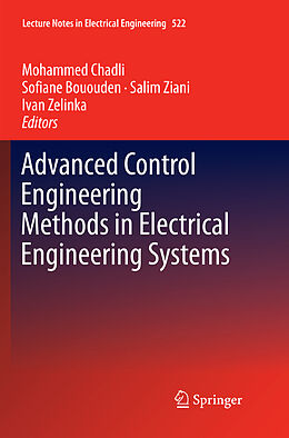Couverture cartonnée Advanced Control Engineering Methods in Electrical Engineering Systems de 